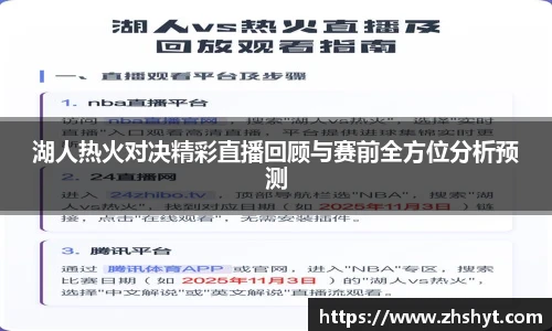 壹号国际湖人热火对决精彩直播回顾与赛前全方位分析预测